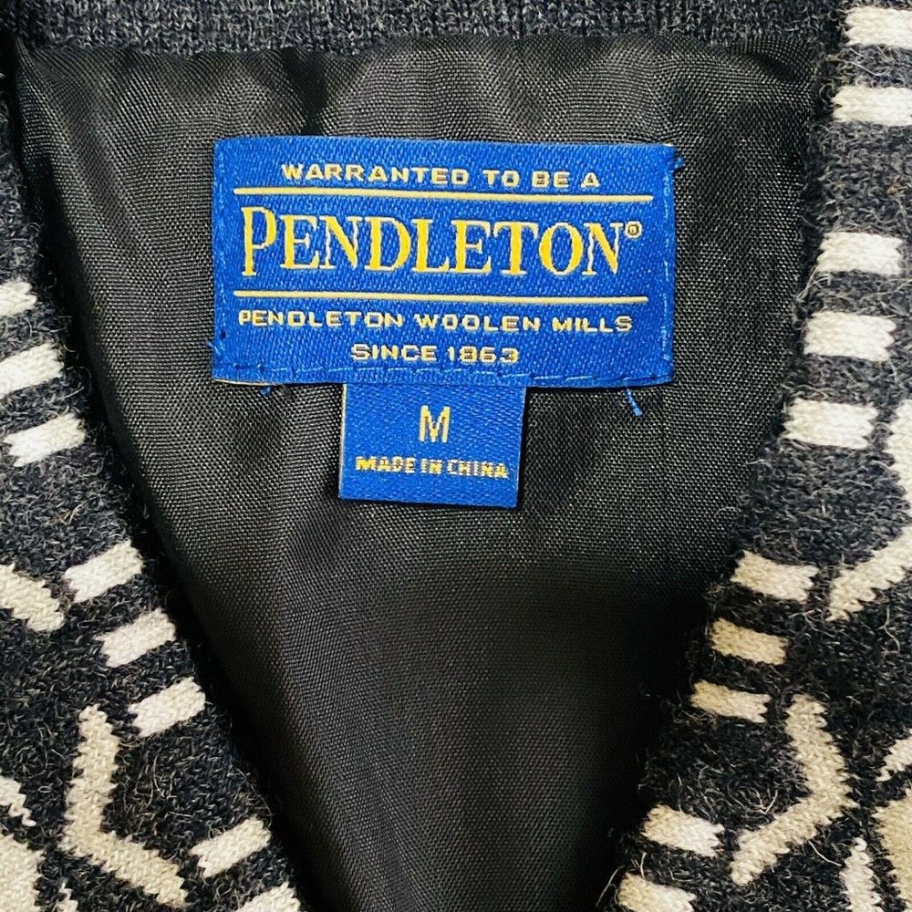Pendleton Black Blazer 4 Button Lined - image 3